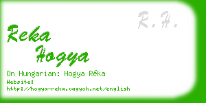 reka hogya business card